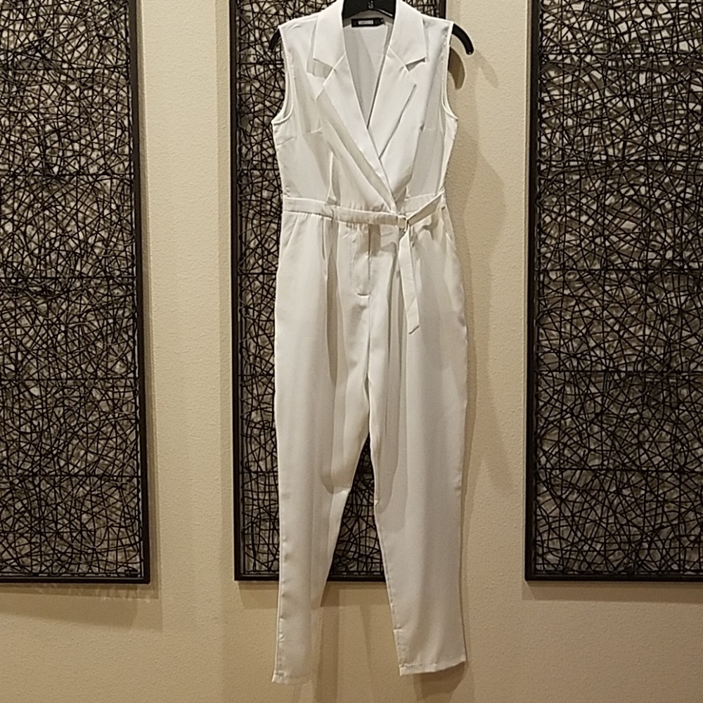 Off-white jumper with wrap top